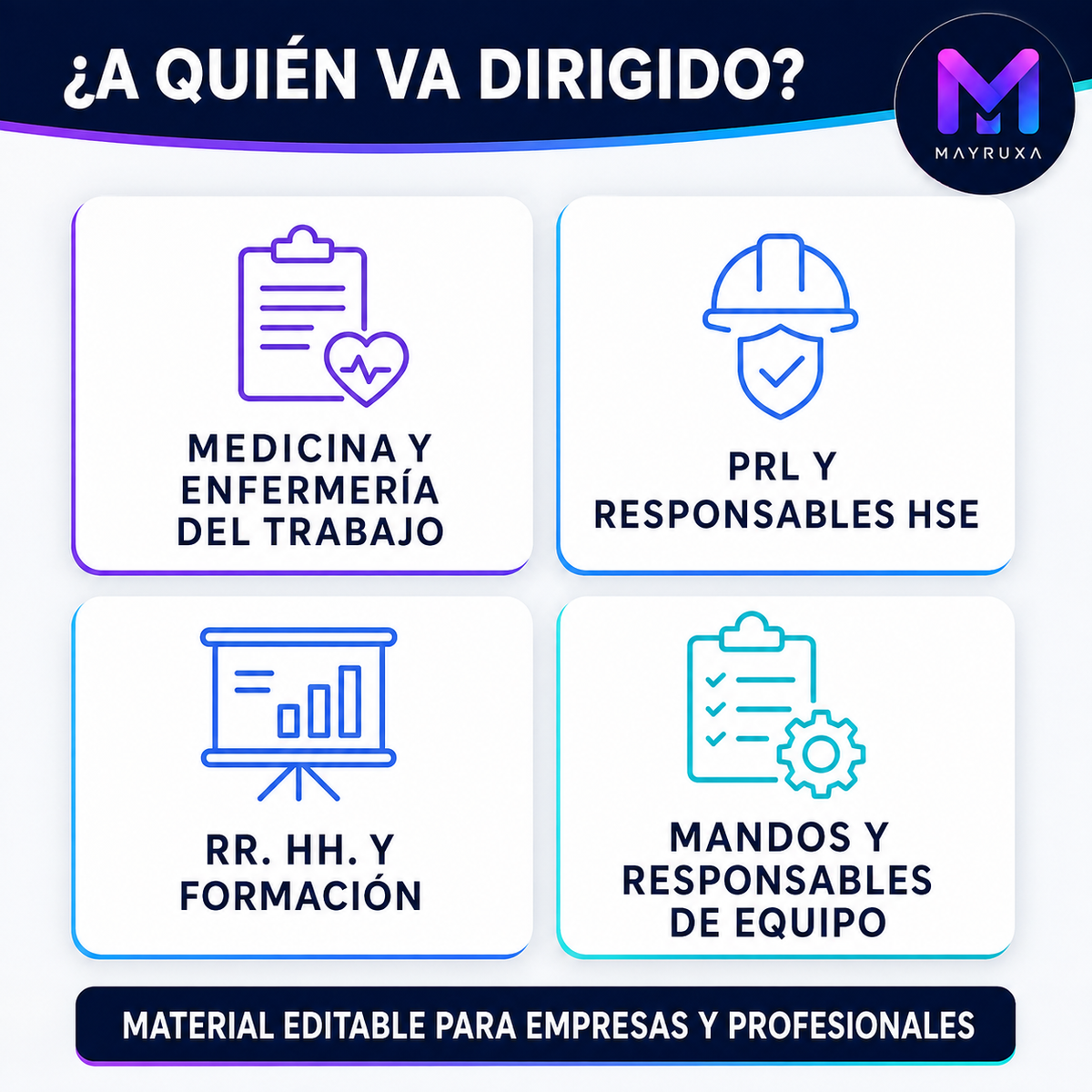 Biblioteca anual de 12 microformaciones editables en Seguridad y Salud Laboral